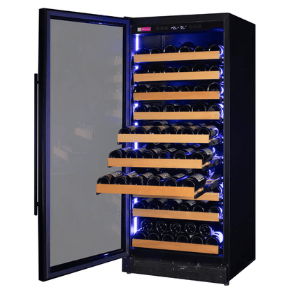 Allavino Reserva Series 119 Bottle 55" Tall Single Zone Black Glass Wine Refrigerator VSW11955S - 1BR - Allavino - Buy at Wine Coolers Online
