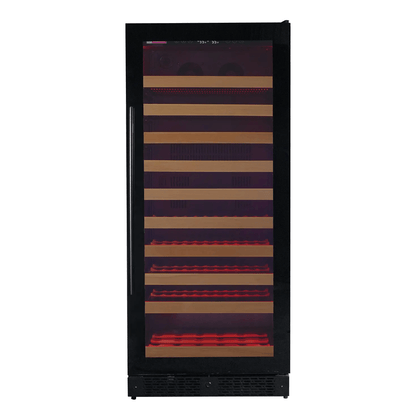 Allavino Reserva Series 119 Bottle 55" Tall Single Zone Black Glass Wine Refrigerator VSW11955S - 1BR - Allavino - Buy at Wine Coolers Online