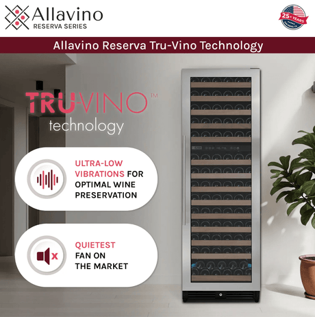 Allavino Reserva Series 154 Bottle Dual Zone Built - in Wine Refrigerator with Stainless Steel Door VSW15471D - 2S - Allavino - Buy at Wine Coolers Online