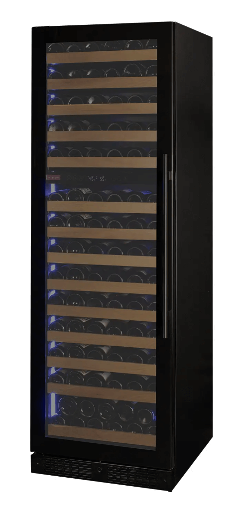 Allavino Reserva Series 163 Bottle 71" Tall Single Zone Black Glass Door Wine Cooler Refrigerator VSW16371S - 1BGL - Allavino - Buy at Wine Coolers Online