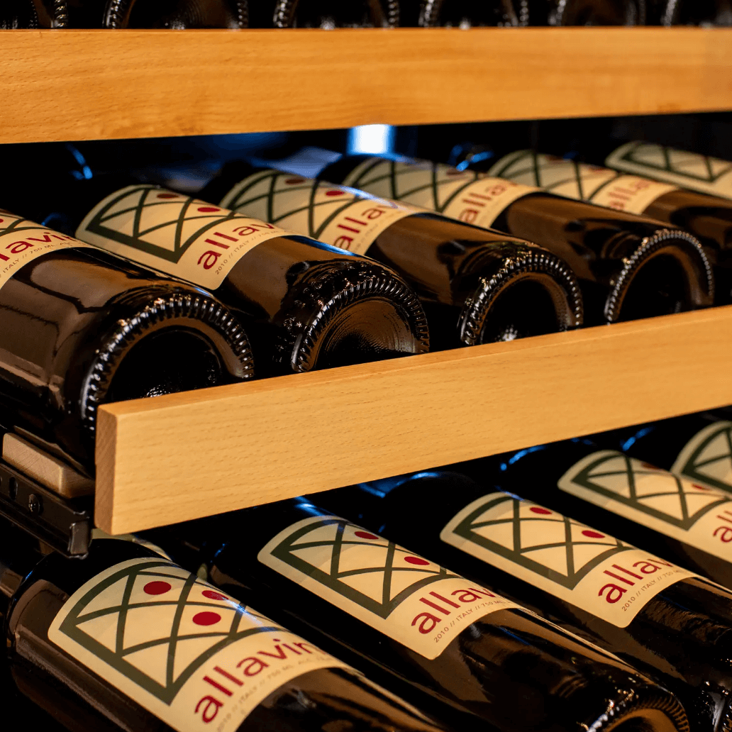 Allavino Reserva Series 163 Bottle 71" Tall Single Zone Black Glass Door Wine Cooler Refrigerator VSW16371S - 1BGL - Allavino - Buy at Wine Coolers Online