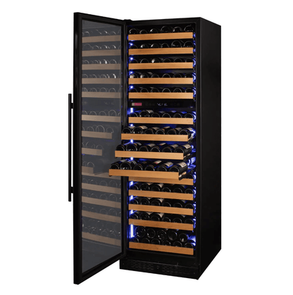 Allavino Reserva Series 163 Bottle 71" Tall Single Zone Black Glass Door Wine Cooler Refrigerator VSW16371S - 1BGL - Allavino - Buy at Wine Coolers Online