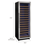 Allavino Reserva Series 163 Bottle 71" Tall Single Zone Stainless Steel Wine Cooler/Fridge VSW16371S - 1SR - Allavino - Buy at Wine Coolers Online