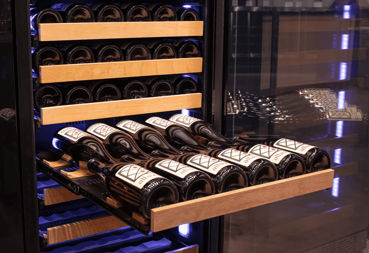 Allavino Reserva Series 163 Bottle 71" Tall Single Zone Stainless Steel Wine Cooler/Fridge VSW16371S - 1SR - Allavino - Buy at Wine Coolers Online