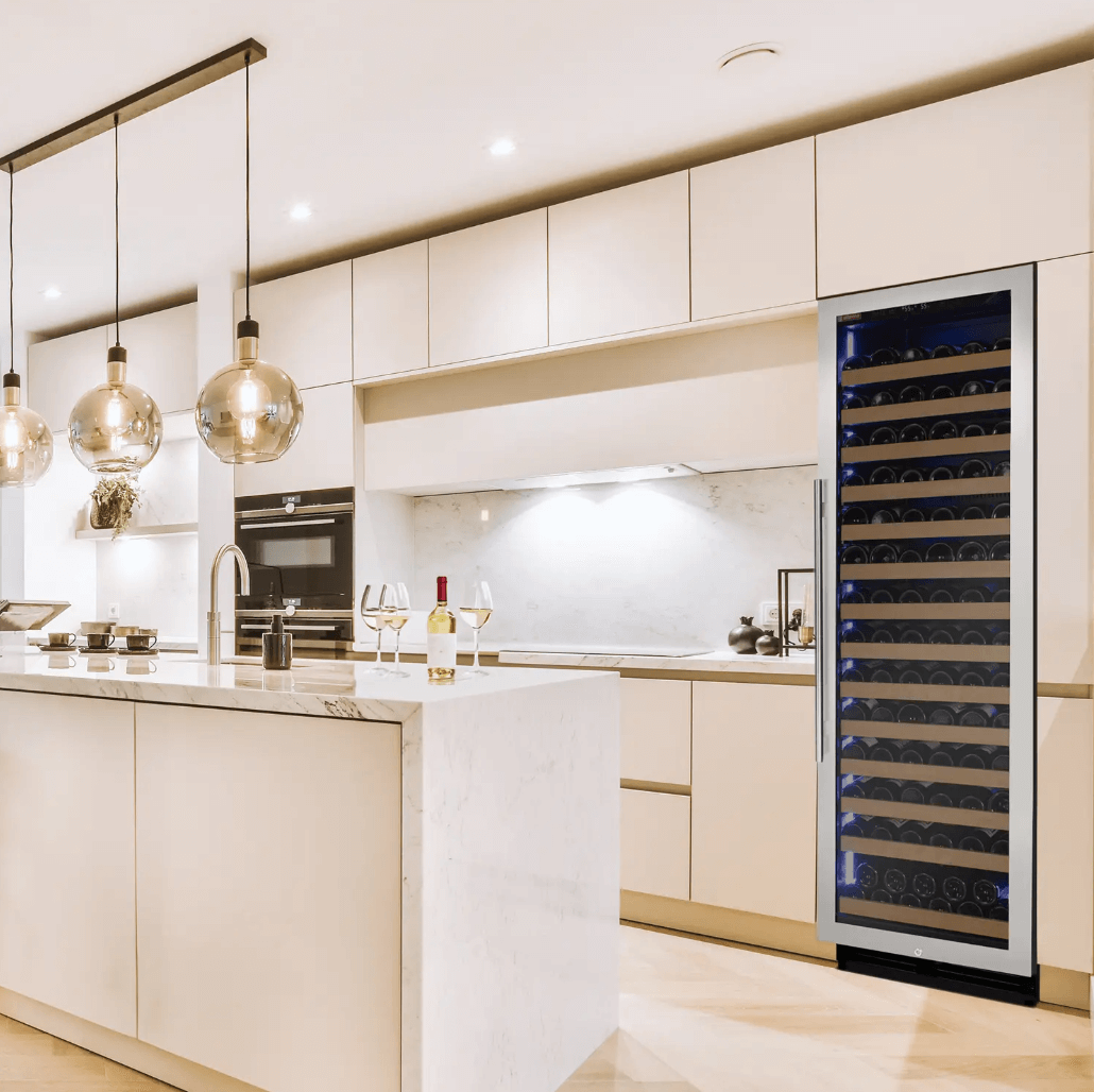Allavino Reserva Series 163 Bottle 71" Tall Single Zone Stainless Steel Wine Cooler/Fridge VSW16371S - 1SR - Allavino - Buy at Wine Coolers Online