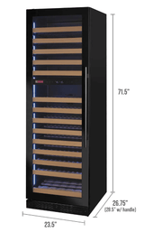 Allavino Reserva Series 172 Bottle Dual Zone Built - in Wine Refrigerator with Black Glass Door - Allavino - Buy at Wine Coolers Online