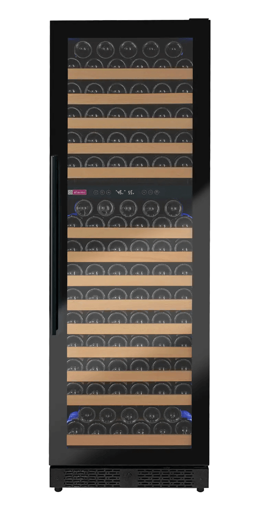 Allavino Reserva Series 172 Bottle Dual Zone Built - in Wine Refrigerator with Black Glass Door - Allavino - Buy at Wine Coolers Online