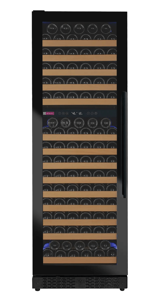 Allavino Reserva Series 172 Bottle Dual Zone Built - in Wine Refrigerator with Black Glass Door - Allavino - Buy at Wine Coolers Online