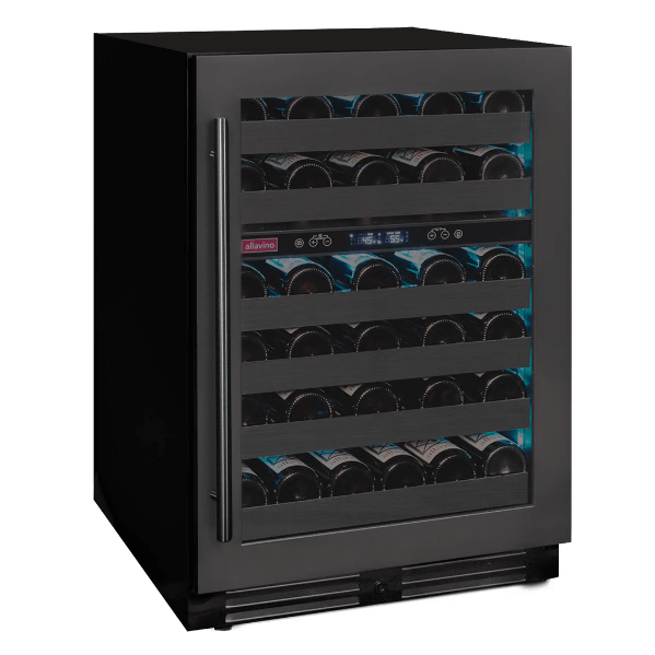 Allavino Reserva Series 50 Bottle Dual Zone Built - in Wine Cooler Refrigerator with Black Stainless Steel Door BDW5034D - 2BSR - Allavino - Buy at Wine Coolers Online