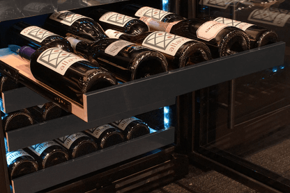 Allavino Reserva Series 50 Bottle Dual Zone Built - in Wine Cooler Refrigerator with Black Stainless Steel Door BDW5034D - 2BSR - Allavino - Buy at Wine Coolers Online