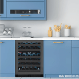 Allavino Reserva Series 50 Bottle Dual Zone Built - in Wine Cooler Refrigerator with Black Stainless Steel Door BDW5034D - 2BSR - Allavino - Buy at Wine Coolers Online