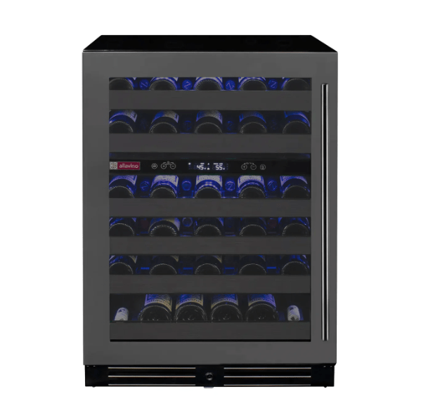 Allavino Reserva Series 50 Bottle Dual Zone Built - in Wine Cooler Refrigerator with Black Stainless Steel Door BDW5034D - 2BSR - Allavino - Buy at Wine Coolers Online