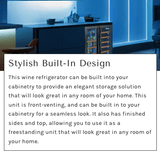 Allavino Reserva Series 50 Bottle Dual Zone Built - in Wine Cooler Refrigerator with Black Stainless Steel Door BDW5034D - 2BSR - Allavino - Buy at Wine Coolers Online