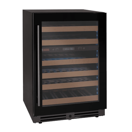 Allavino Reserva Series 50 Bottle Dual Zone Undercounter Wine Cooler Refrigerator with Black Glass Door BDW5034D - 2BGL - Allavino - Buy at Wine Coolers Online