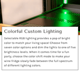 Allavino Reserva Series 50 Bottle Dual Zone Undercounter Wine Cooler Refrigerator with Black Glass Door BDW5034D - 2BGL - Allavino - Buy at Wine Coolers Online