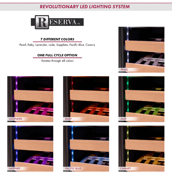 Allavino Reserva Series 50 Bottle Dual Zone Undercounter Wine Cooler Refrigerator with Black Glass Door BDW5034D - 2BGL - Allavino - Buy at Wine Coolers Online