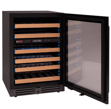 Allavino Reserva Series 50 Bottle Dual Zone Undercounter Wine Cooler Refrigerator with Black Glass Door BDW5034D - 2BGL - Allavino - Buy at Wine Coolers Online