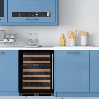 Allavino Reserva Series 50 Bottle Dual Zone Undercounter Wine Cooler Refrigerator with Black Glass Door BDW5034D - 2BGL - Allavino - Buy at Wine Coolers Online