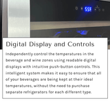 Allavino Reserva Series 50 Bottle Dual Zone Undercounter Wine Cooler Refrigerator with Black Glass Door BDW5034D - 2BGL - Allavino - Buy at Wine Coolers Online