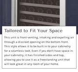 Allavino Reserva Series 50 Bottle Dual Zone Undercounter Wine Cooler Refrigerator with Black Glass Door BDW5034D - 2BGL - Allavino - Buy at Wine Coolers Online