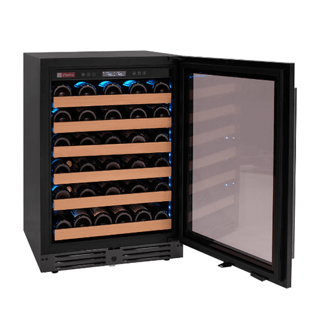 Allavino Reserva Series 50 Bottle Single Zone Built - in Wine Cooler Refrigerator with Black Glass Door - Allavino - Buy at Wine Coolers Online