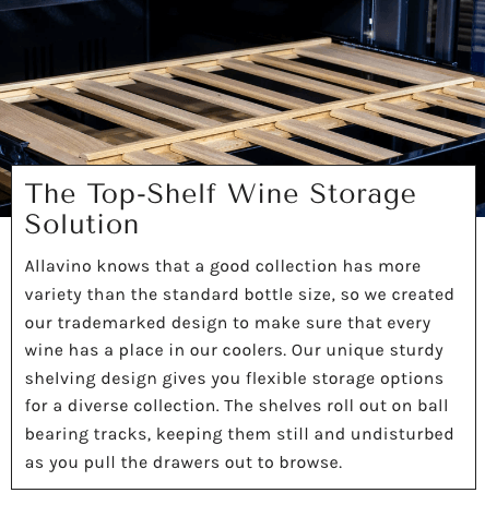 Allavino Reserva Series 50 Bottle Single Zone Built - in Wine Cooler Refrigerator with Black Glass Door - Allavino - Buy at Wine Coolers Online