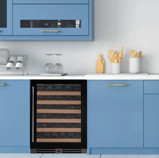 Allavino Reserva Series 50 Bottle Single Zone Built - in Wine Cooler Refrigerator with Black Glass Door - Allavino - Buy at Wine Coolers Online