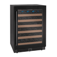Allavino Reserva Series 50 Bottle Single Zone Built - in Wine Cooler Refrigerator with Black Glass Door - Allavino - Buy at Wine Coolers Online