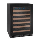 Allavino Reserva Series 50 Bottle Single Zone Built - in Wine Cooler Refrigerator with Black Glass Door - Allavino - Buy at Wine Coolers Online