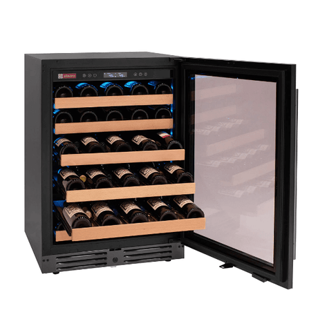 Allavino Reserva Series 50 Bottle Single Zone Built - in Wine Cooler Refrigerator with Black Glass Door - Allavino - Buy at Wine Coolers Online