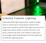 Allavino Reserva Series 50 Bottle Single Zone Built - in Wine Cooler Refrigerator with Black Glass Door - Allavino - Buy at Wine Coolers Online