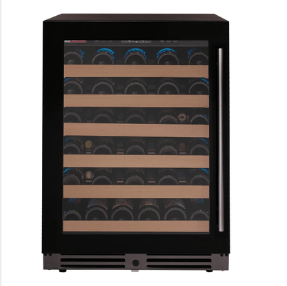 Allavino Reserva Series 50 Bottle Single Zone Built - in Wine Cooler Refrigerator with Black Glass Door - Allavino - Buy at Wine Coolers Online