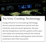 Allavino Reserva Series 50 Bottle Single Zone Built - in Wine Cooler Refrigerator with Black Glass Door - Allavino - Buy at Wine Coolers Online