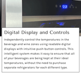 Allavino Reserva Series 50 Bottle Single Zone Built - in Wine Cooler Refrigerator with Black Glass Door - Allavino - Buy at Wine Coolers Online