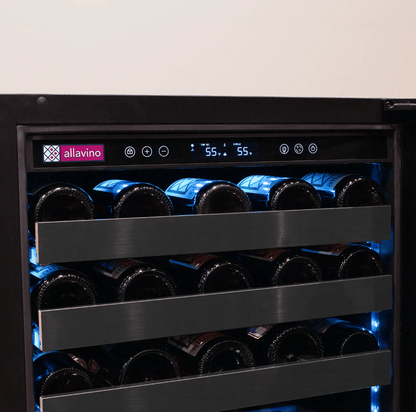 Allavino Reserva Series 50 Bottle Single Zone Built - in Wine Cooler Refrigerator with Black Stainless Door BDW5034S - 1BSL - Allavino - Buy at Wine Coolers Online