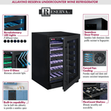 Allavino Reserva Series 50 Bottle Single Zone Built - in Wine Cooler Refrigerator with Black Stainless Door BDW5034S - 1BSL - Allavino - Buy at Wine Coolers Online