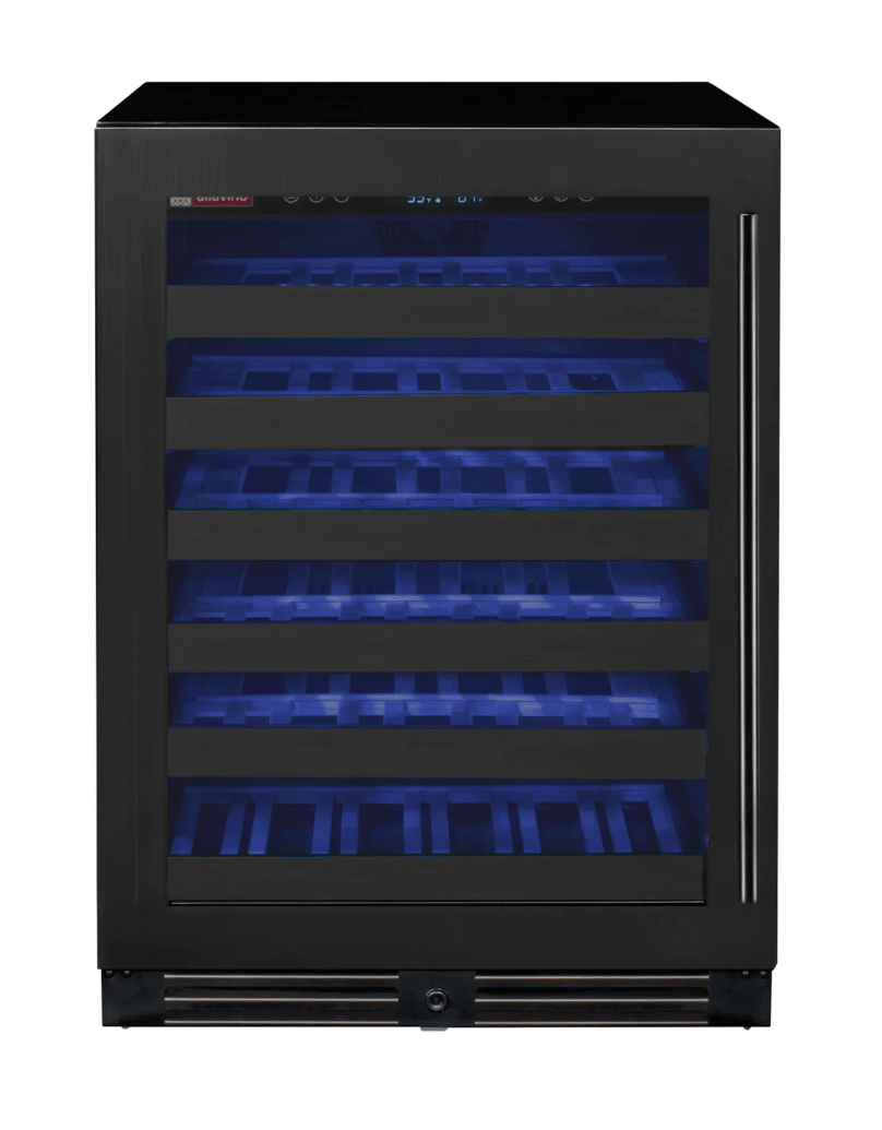 Allavino Reserva Series 50 Bottle Single Zone Built - in Wine Cooler Refrigerator with Black Stainless Door BDW5034S - 1BSL - Allavino - Buy at Wine Coolers Online