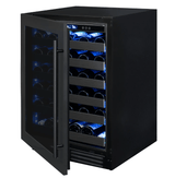 Allavino Reserva Series 50 Bottle Single Zone Built - in Wine Cooler Refrigerator with Black Stainless Door BDW5034S - 1BSL - Allavino - Buy at Wine Coolers Online