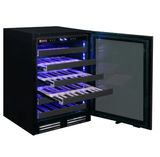 Allavino Reserva Series 50 Bottle Single Zone Built - in Wine Cooler Refrigerator with Black Stainless Door BDW5034S - 1BSL - Allavino - Buy at Wine Coolers Online