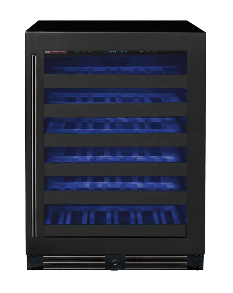 Allavino Reserva Series 50 Bottle Single Zone Built - in Wine Cooler Refrigerator with Black Stainless Door BDW5034S - 1BSL - Allavino - Buy at Wine Coolers Online