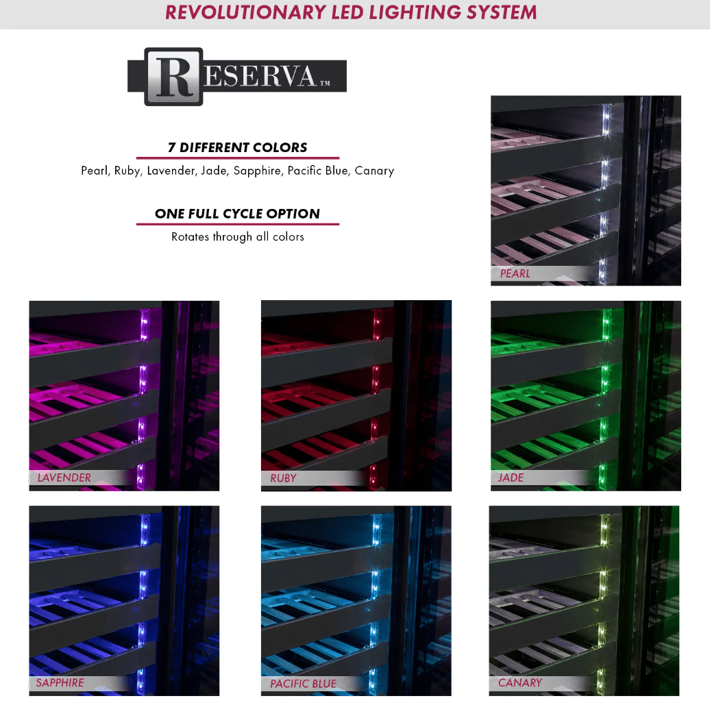 Allavino Reserva Series 50 Bottle Single Zone Built - in Wine Cooler Refrigerator with Black Stainless Door BDW5034S - 1BSL - Allavino - Buy at Wine Coolers Online