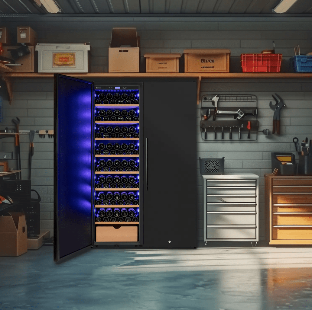 Allavino Side - by - Side Wine Vault with Solid Black Doors | 2X - KWR - 8185 - SD - Allavino - Buy at Wine Coolers Online