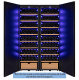 Allavino Side - by - Side Wine Vault with Solid Black Doors | 2X - KWR - 8185 - SD - Allavino - Buy at Wine Coolers Online