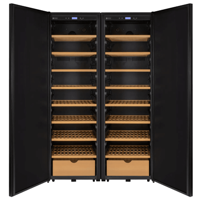 Allavino Side - by - Side Wine Vault with Solid Black Doors | 2X - KWR - 8185 - SD - Allavino - Buy at Wine Coolers Online