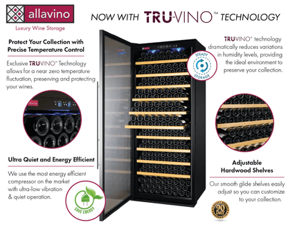 Allavino Vite Series 277 Bottle Single Zone Freestanding Large Capacity Wine Refrigerator - Allavino - Buy at Wine Coolers Online
