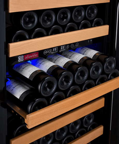 Allavino Vite Series 99 Bottle Dual Zone Freestanding Wine Cooler Refrigerator with Right Hinge Stainless Steel Door YHWR99 - 2SR20 - Allavino - Buy at Wine Coolers Online