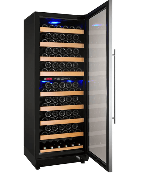 Allavino Vite Series 99 Bottle Dual Zone Freestanding Wine Cooler Refrigerator with Right Hinge Stainless Steel Door YHWR99 - 2SR20 - Allavino - Buy at Wine Coolers Online