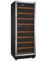 Allavino Vite Series 99 Bottle Dual Zone Freestanding Wine Cooler Refrigerator with Right Hinge Stainless Steel Door YHWR99 - 2SR20 - Allavino - Buy at Wine Coolers Online
