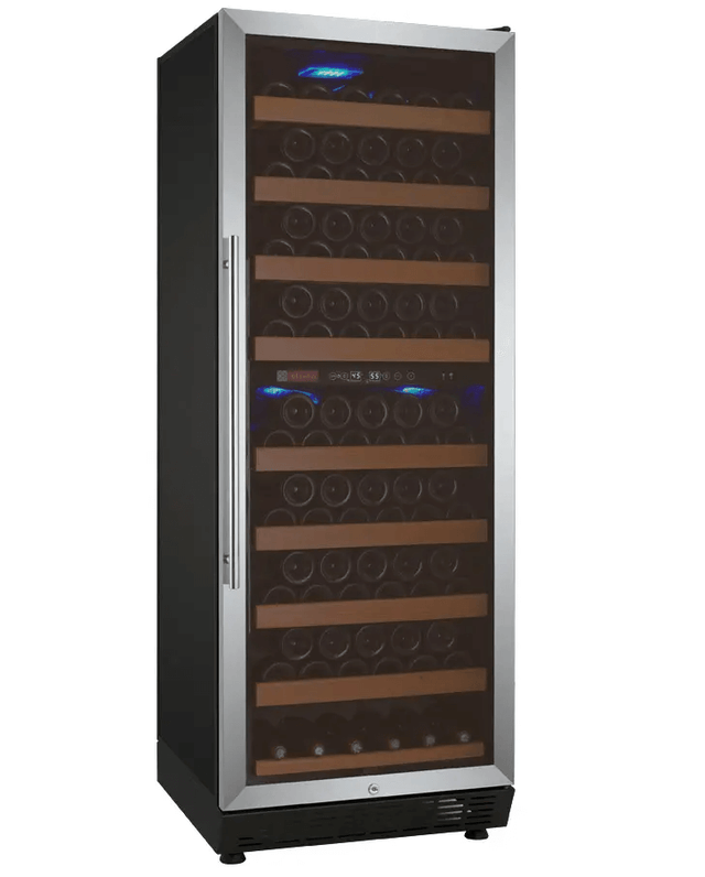 Allavino Vite Series 99 Bottle Dual Zone Freestanding Wine Cooler Refrigerator with Right Hinge Stainless Steel Door YHWR99 - 2SR20 - Allavino - Buy at Wine Coolers Online