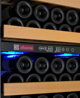 Allavino Vite Series 99 Bottle Dual Zone Freestanding Wine Cooler Refrigerator with Right Hinge Stainless Steel Door YHWR99 - 2SR20 - Allavino - Buy at Wine Coolers Online